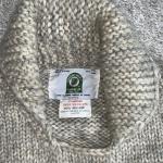 Vtg Canadian Sweater Company Wool Chunky Hand Knit- Knotted CANADA Sweater L