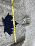 Vtg Canadian Sweater Company Wool Chunky Hand Knit- Knotted CANADA Sweater L