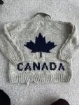 Vtg Canadian Sweater Company Wool Chunky Hand Knit- Knotted CANADA Sweater L
