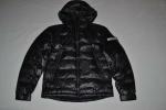 AUTHENTIC MACKAGE MEN  VIC ULTRALIGHT SATEEN DOWN JACKET HOOD BLACK  BRAND NEW
