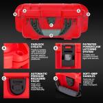 NANUK 905 Waterproof First Aid Case Empty – Durable, Medical First Aid Organizer Case, IP67-Rated, Dustproof, Impact-Resistant, and Floats (9.4" x 7.4" x 5.5") – Red