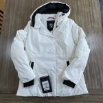 Nobis Shaw Women's Belted Jacket DUCK DOWN Chalk White NWT Size L Large