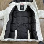 Nobis Shaw Women's Belted Jacket DUCK DOWN Chalk White NWT Size L Large