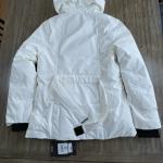 Nobis Shaw Women's Belted Jacket DUCK DOWN Chalk White NWT Size L Large