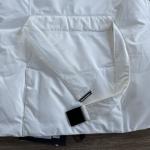 Nobis Shaw Women's Belted Jacket DUCK DOWN Chalk White NWT Size L Large