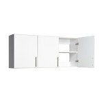 Prepac Elite 3-Door Wall Cabinet/Pantry Storage Cabinet | White, 54W x 24H x 12D | Versatile Garage Wall Cabinet by Prepac - WEW-5424