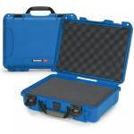NANUK 910 Hard Case with Customizable Cubed Foam, IP67 Waterproof, Dustproof and Impact Resistant, 14.3” x 11.1” x 4.7”, Rugged Construction for Ultimate Protection, Made in Canada – Blue