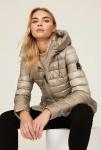 Mackage Women's Ivy Puffer Off White Nylon Jacket Coat Size M Flawed