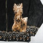 Vintage Outback Trading Company L Large Fleece Jacket Horse Animal Canada Made