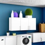 Prepac Elite 3-Door Wall Cabinet/Pantry Storage Cabinet | White, 54W x 24H x 12D | Versatile Garage Wall Cabinet by Prepac - WEW-5424