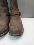 Kodiak Womens Waterproof Side Zip Leather Boot Buckles Moto Brown Size 9, NICE! 