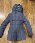 MACKAGE Brigid Knit Trim Down Coat In Navy Ink Knit Size  XXS New