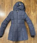 MACKAGE Brigid Knit Trim Down Coat In Navy Ink Knit Size  XXS New