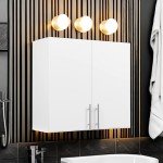 Prepac Elite 32" Wall Cabinet, White Storage Cabinet, Bathroom Cabinet, Pantry Cabinet with 1 Adjustable Shelf 12" D x 32" W x 30" H, WEW-3230