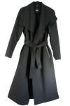 NEW,  Mackage Mai draped belted wool coat in Black Size XS #W109