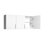 Prepac Elite 3-Door Wall Cabinet/Pantry Storage Cabinet | White, 54W x 24H x 12D | Versatile Garage Wall Cabinet by Prepac - WEW-5424