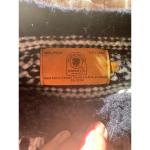 CANADIAN SWEATER COMPANY NAVY/WHITE WOOL SWEATER; SIZE XL