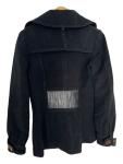 Vintage Mackage Women’s Pea Coat Jacket Black Size Small Cashmere Leather Wool