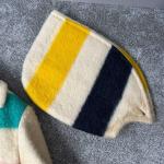 VTG Hudson’s Bay Company Point Blanket Striped Wool Coat Women Hooded Style RARE