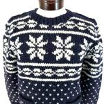 CANADIAN SWEATER COMPANY Cowichan Sweater 100% Wool Fair Isle Pockets Men's M *
