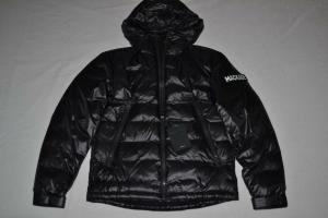 AUTHENTIC MACKAGE MEN  VIC ULTRALIGHT SATEEN DOWN JACKET HOOD BLACK  BRAND NEW