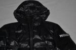 AUTHENTIC MACKAGE MEN  VIC ULTRALIGHT SATEEN DOWN JACKET HOOD BLACK  BRAND NEW