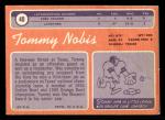 1970 Topps #40 Tommy Nobis - Atlanta Falcons (Low Grade)