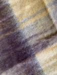 Vintage HUDSON'S BAY Company Plaid MOHAIR Wool Blanket Shawl 50"x36" Scotland