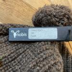 Nobis Teabag the 4th Knit Aviator Hat Plaid Pom Lambswool Unisex One Size NEW