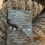 Nobis Teabag the 4th Knit Aviator Hat Plaid Pom Lambswool Unisex One Size NEW