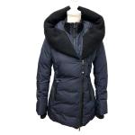 Mackage Puffer Coat Quilted Womens Small Blue Hooded Winter Outdoor Gorpcore