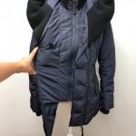 Mackage Puffer Coat Quilted Womens Small Blue Hooded Winter Outdoor Gorpcore