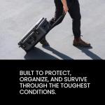 NANUK 963 Pro Photo Kit – Waterproof Travel Camera Hard Case with Padded Dividers and Wheels, 32.5" x 21" x 12.3”, Dustproof and Impact-Resistant, Ideal for Heavy Loads – Black