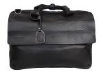 RUDSAK Leather Laptop Briefcase  Black