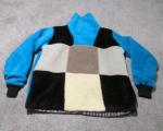 Campus Kodiak Pullover Mens Medium Colorblock 60s Vintage Deep Pile Blue Check 