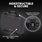 NANUK 910 Waterproof Watch Travel Case - 10 Slot Watch Briefcase, Impact-Resistant, Dustproof, Carry-On Approved, Premium Foam Interior, 14.3" x 11.1" x 4.7" - Made in North America (Graphite)