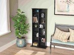 Prepac 2 Column Tall Cabinet Media Storage, 22" Wide, Black
