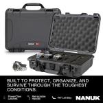NANUK 910 Waterproof Watch Travel Case - 10 Slot Watch Briefcase, Impact-Resistant, Dustproof, Carry-On Approved, Premium Foam Interior, 14.3" x 11.1" x 4.7" - Made in North America (Graphite)