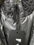 AUTHENTIC MACKAGE WOMEN PEACHES CHARCOAL FITTED DOWN COAT FUR HOOD Size L