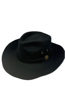 Outback Trading Co. Men's Black Original Oilskin All Weather Hat 1480 Kodiak XL