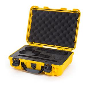 Nanuk 910 Waterproof 2UP Classic Pistol Hard Case - Yellow