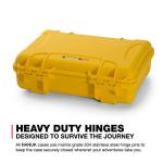 Nanuk 910 Waterproof 2UP Classic Pistol Hard Case - Yellow