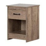 South Shore Furniture 12416 Tassio 1-Drawer Nightstand-Weathered Oak