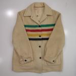 Antique Vintage Hudson Hudson’s Bay Point Blanket Jacket Coat Women L/XL stripe