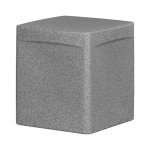 South Shore Furniture Dalya Square Outdoor Side Table, Mottled Gray, Scandinavian