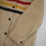Antique Vintage Hudson Hudson’s Bay Point Blanket Jacket Coat Women L/XL stripe