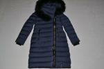 AUTHENTIC RUDSAK WOMENS MELODIC LONG DOWN PUFFER COAT FUR NIGHT BLUE ALL SIZES