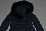 AUTHENTIC RUDSAK WOMENS MELODIC LONG DOWN PUFFER COAT FUR NIGHT BLUE ALL SIZES