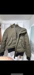 Mackage Dixon 2-in-1 Nordic Down Bomber Jacket with Natural Fur Olive Size 48