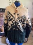 Canadian Sweater Company Heavyweight Wool Snowflake Design Sweater